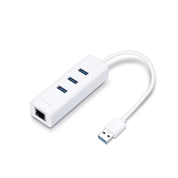 هاب USB 3.0 سه پورت و کارت شبکه تی پی-لینک مدل UE330 -gallery-10 - https://www.redtil.com