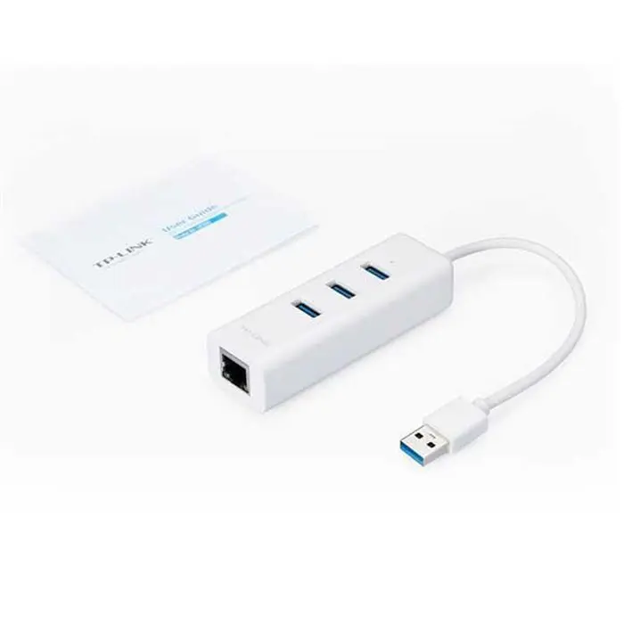 هاب USB 3.0 سه پورت و کارت شبکه تی پی-لینک مدل UE330 -gallery-12 - https://www.redtil.com